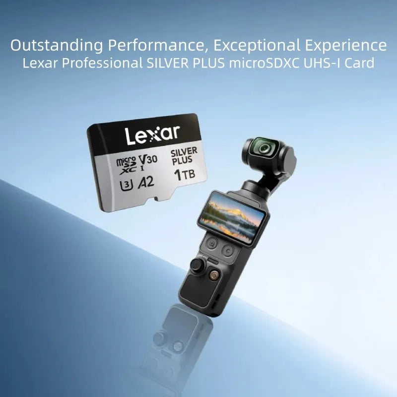 Lexar Silver Plus MicroSD V30 U3 A2 – 64GB to 1TB for Drones MicroSD Memory Card PRIMED