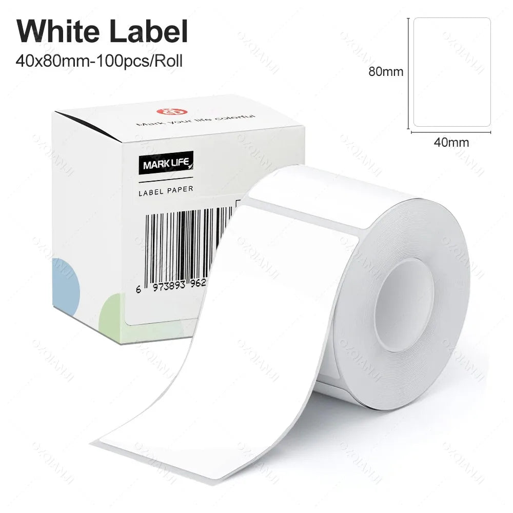 Thermal RFID Label Tape 40×30mm 50×30mm – M110 M220 X2 P50 Thermal Label Tape PRIMED 1WH 40X80mm