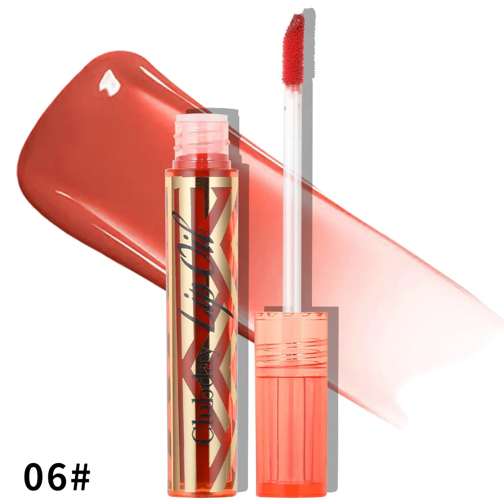 MISS ROSE Mirror Pigment Lip Gloss – Glass-Like Shine Lipstick Lip Gloss PRIMED C701-007-06