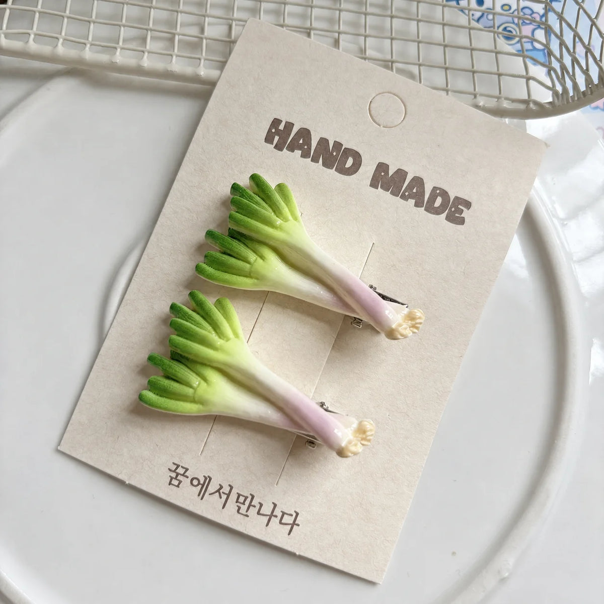 Handmade Resin Vegetable BB Hair Clip – Novelty Accessory Novelty Hair Clip PRIMED