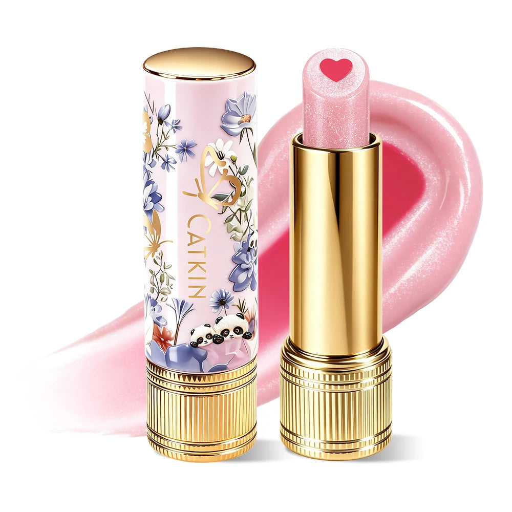 CATKIN Whiffle Dance Tinted Lip Balm – Dual-Core Moisturizer Tinted Lip Balm PRIMED C02 PINK SIGH