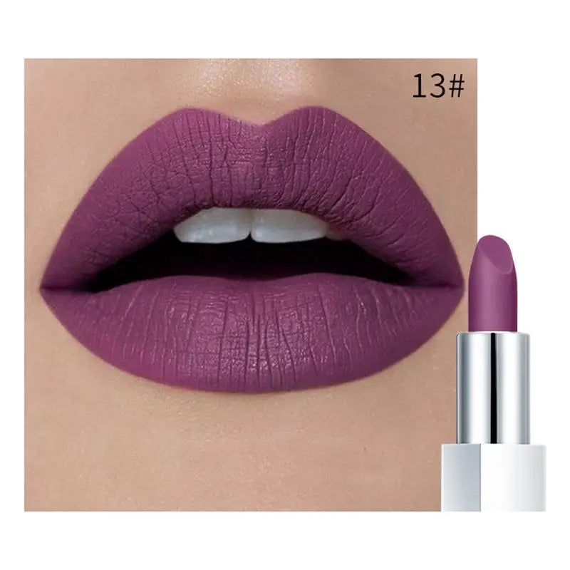 Pudaier Waterproof Matte Lipstick – Vitamin E, 17 Shades