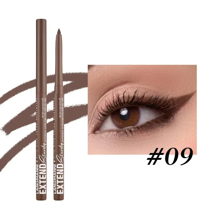 Waterproof Eyeliner Pencil – 12 Matte & Pearl Shades