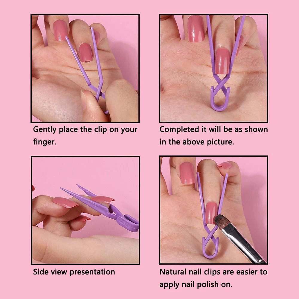 Nail Polish Protector Clips – Anti-Spill Positioning Clips