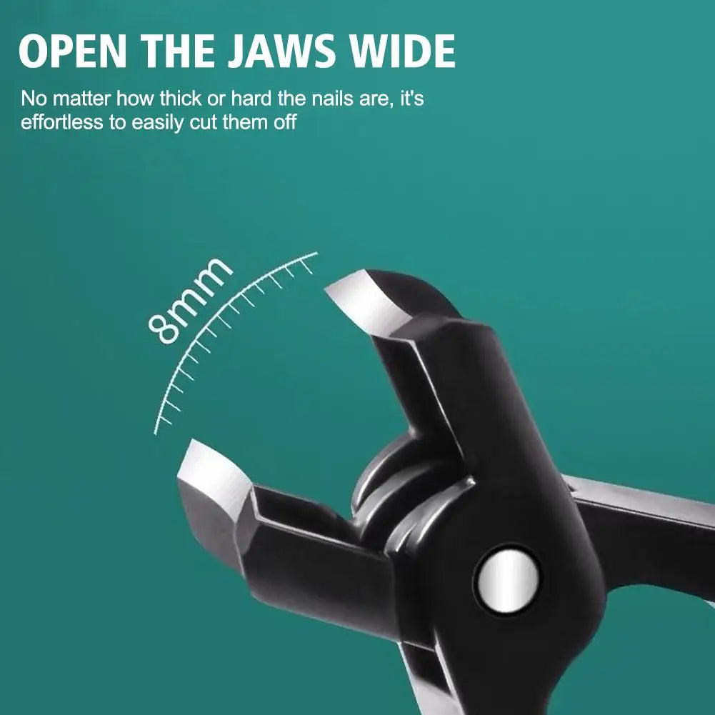Wide Jaw Stainless Steel Nail Clipper – Anti-Splash Trimmer