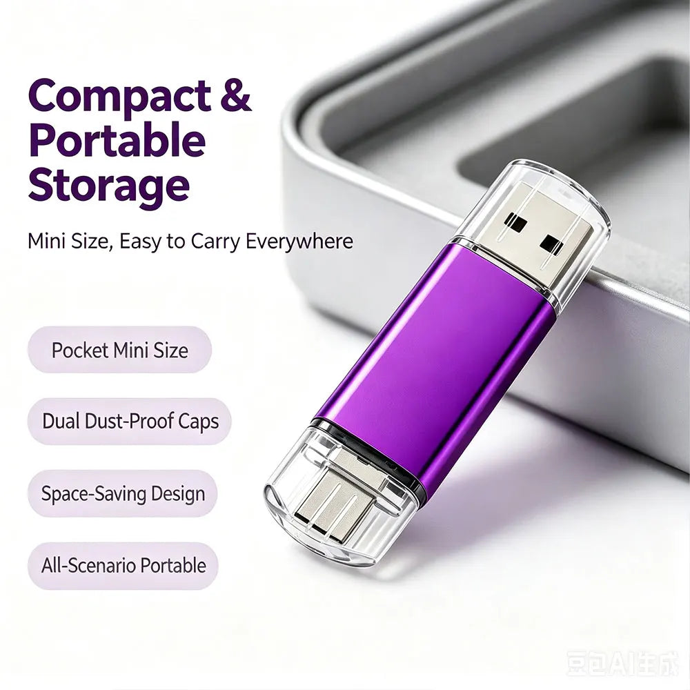 Type-C USB Flash Drive Bulk Custom Logo | 8–64GB 10/50/100 Pcs USB Flash Drive PRIMED