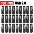 100-Pack Custom Logo USB Flash Drives 2.0 | 128MB–128GB USB Flash Drive PRIMED 2GB Black X100pcs China Mainland