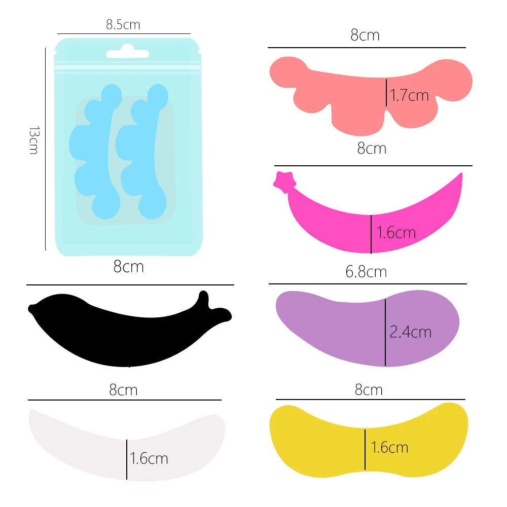 NICOO Reusable Silicone Eye Patches – Lash Lift & Extension Pads Lash Extension Tool PRIMED