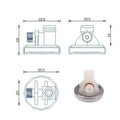 Coffee Machine Membrane Pressure Regulator D4 to G1/8 Pump Valve