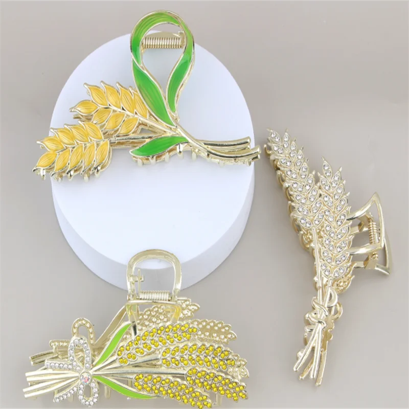 Rose Tulip Flower Claw Clip – Metal Shark Clip for Women