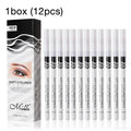 12-Pack White Eyeliner Pencils – Waterproof Eye Brightener Eyeliner Pencil Set PRIMED 1 Box(12pcs)