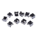 10-Pack RJ45 8P8C PCB Jack Socket – Black Network Connector