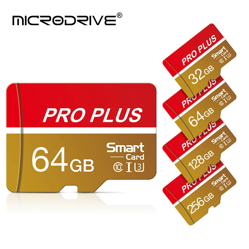 MicroDrive Micro SD Card U3 V30 A2 4GB–256GB + SD Adapter Micro SD Card PRIMED 100GB