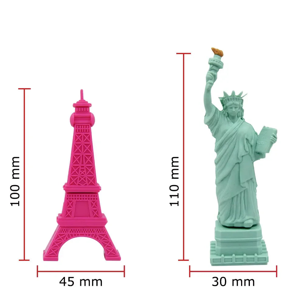 Eiffel Tower & Statue of Liberty USB Flash Drive 4GB–128GB Novelty USB Flash Drive PRIMED