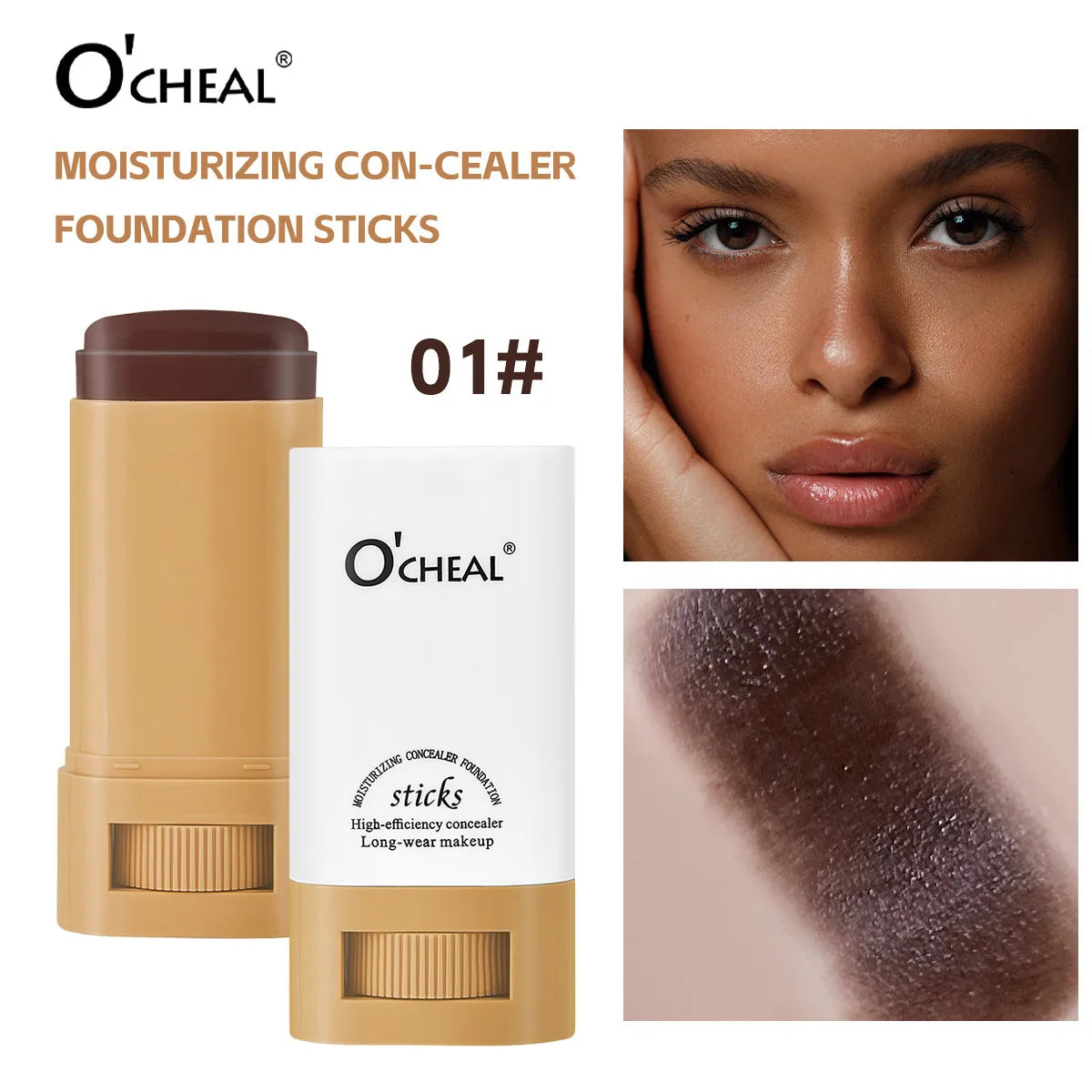 OCHEAL Waterproof Concealer Foundation Stick – Brightening