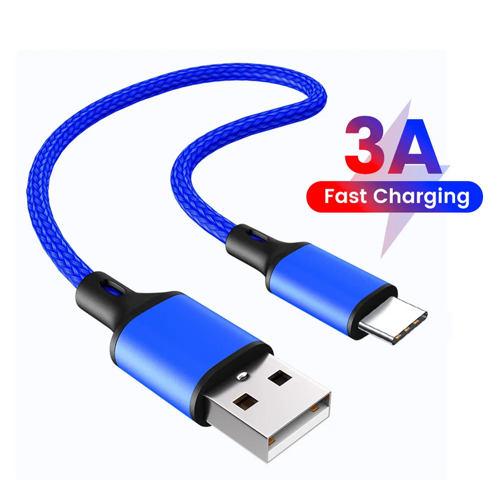 Elough 25cm Short USB Fast Charging Cable – Type-C & Micro USB Charging Cable PRIMED