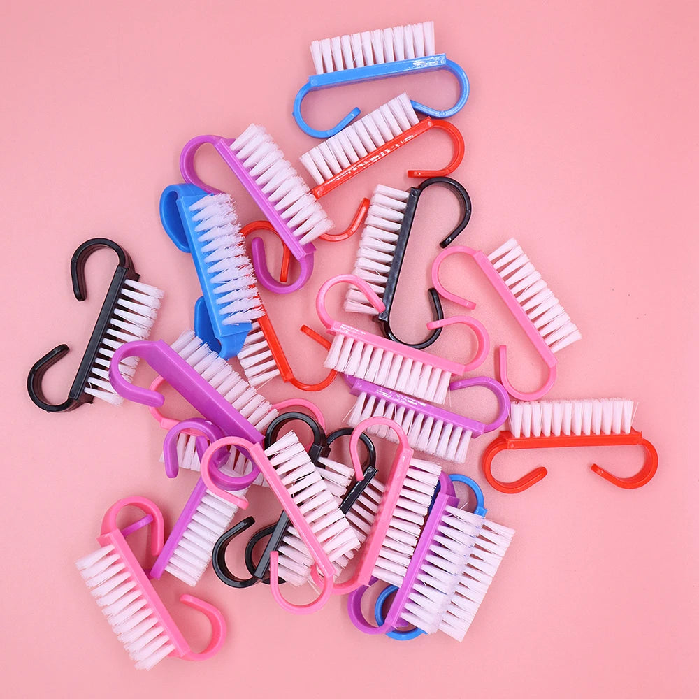JEARLYU 12-Pack Nail Cleaning Brush Set – Salon Grade Manicure