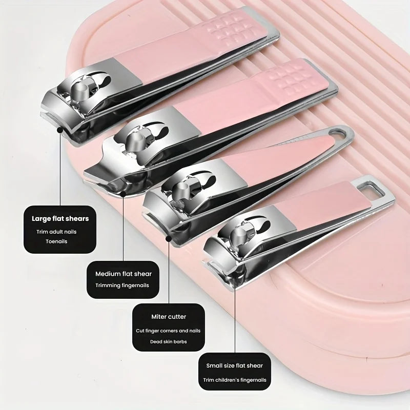 Stainless Steel Nail Clipper Set with Storage | Manicure Kit Nail Clipper Set PRIMED