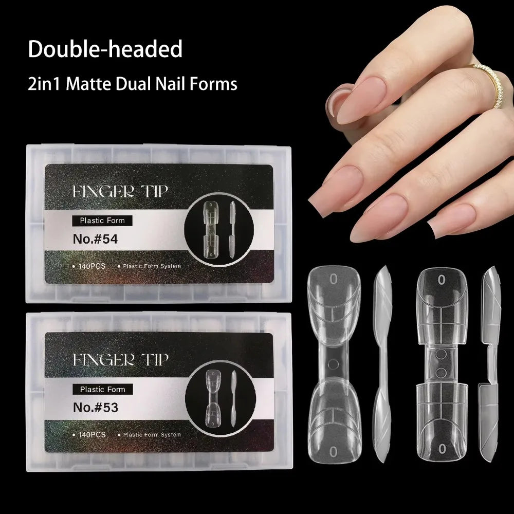 2-in-1 French Nail Dual Forms – Oval & Almond Acrylic Mold