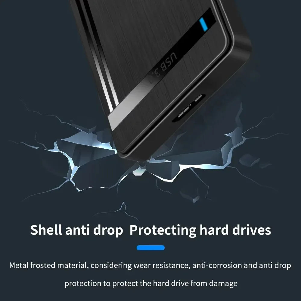 USB 3.0 2.5" SATA HDD SSD External Hard Drive Enclosure Case HDD Enclosure PRIMED