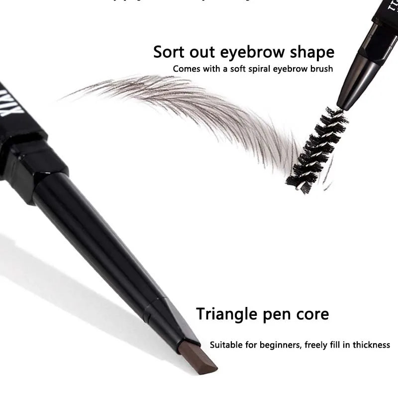 Double Head Waterproof Eyebrow Pencil – Long-Lasting Tint Eyebrow Pencil PRIMED