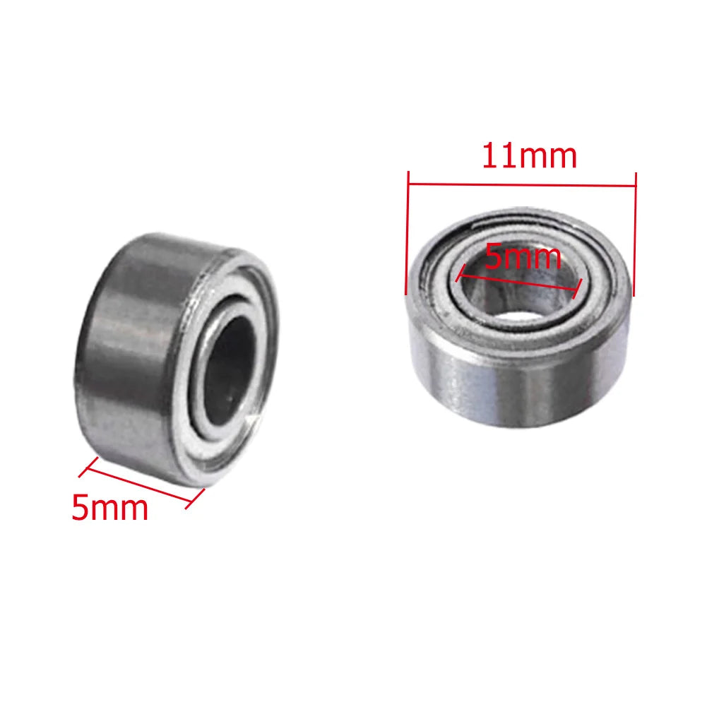 10-Pack 685ZZ Miniature Ball Bearings 5x11x5mm Carbon Steel Miniature Ball Bearing PRIMED