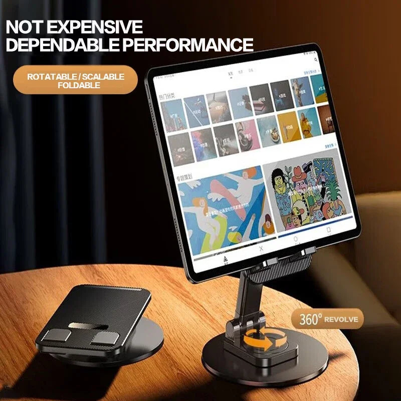 Universal Foldable Phone Stand 360° Rotating Anti-Slip Metal Base Phone Stand PRIMED