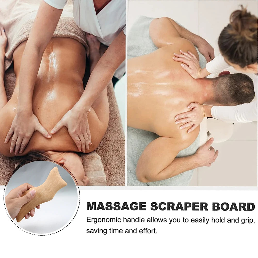 Wooden Gua Sha Scraping Massage Tool – Spa Body & Face