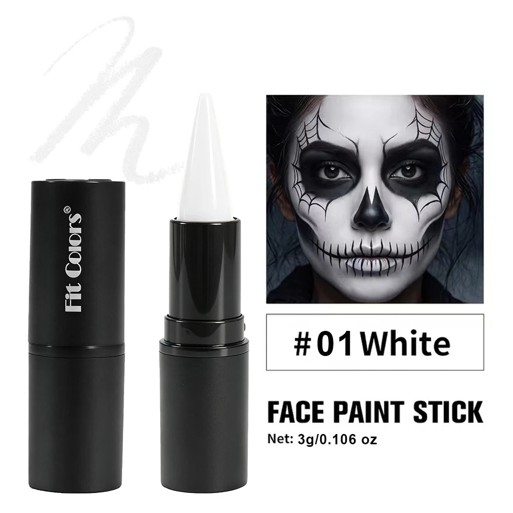 Halloween Face & Body Paint Stick – Waterproof Cosplay Lipstick Face & Body Paint PRIMED 01 3g