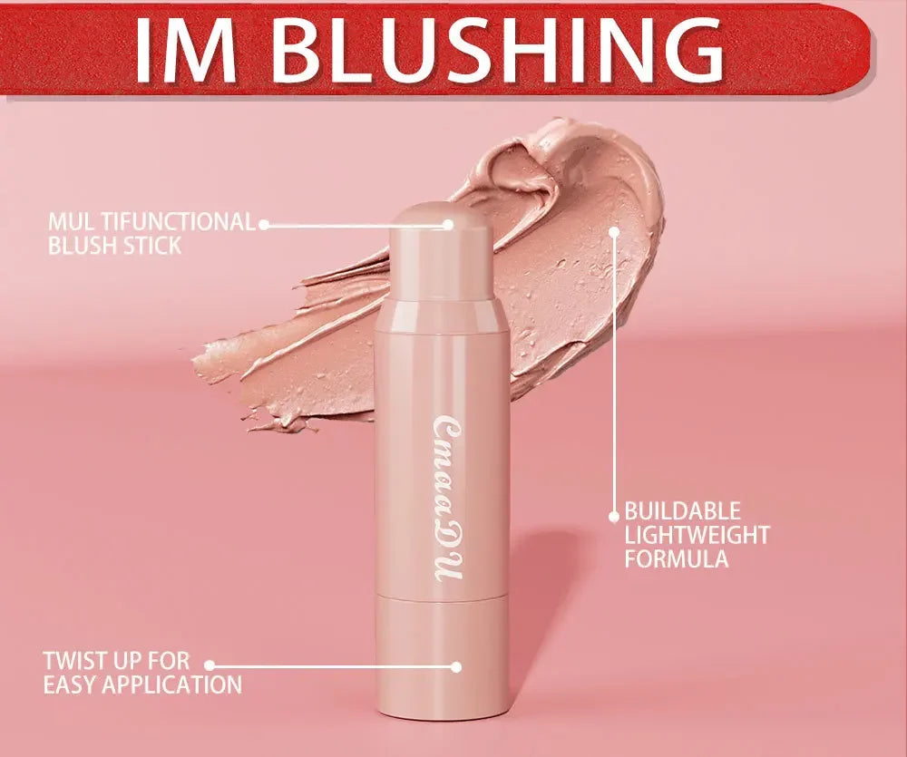 CmaaDu Tinted Blush & Lip Stick – Long-Lasting Moisturizing Blush & Lip Stick PRIMED