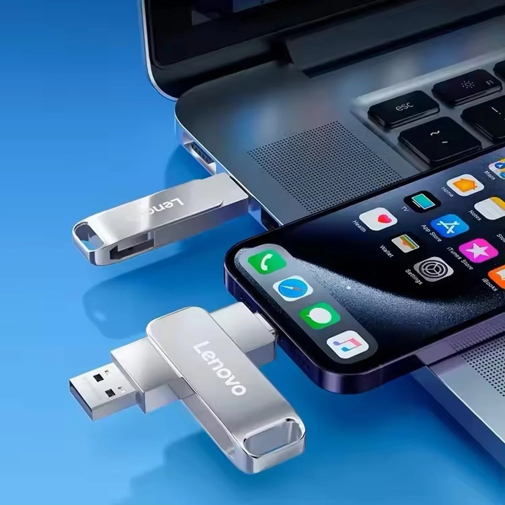 Lenovo OTG USB 3.2 Flash Drive 1TB 512GB Metal Type-C Pendrive USB Flash Drive PRIMED