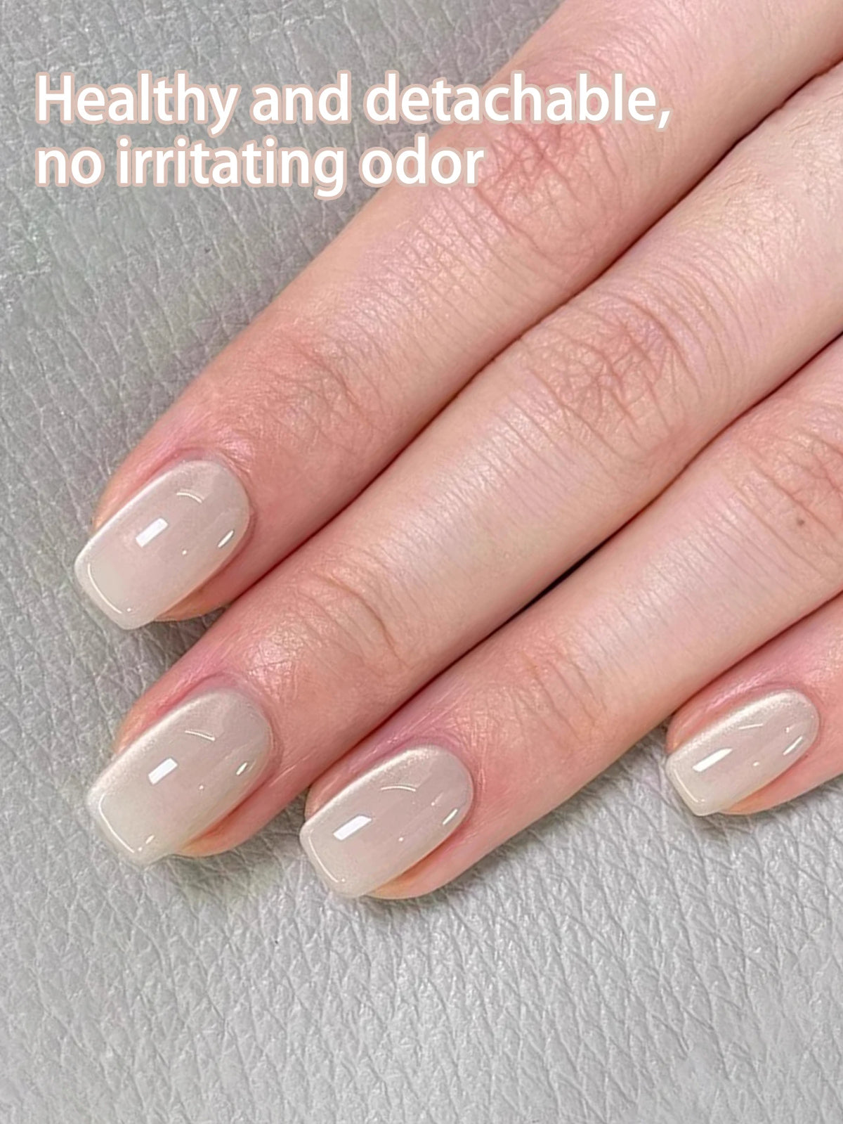 Cat Eye Gel Nail Polish 10ml – Moonlight Milk White Pearl UV Gel