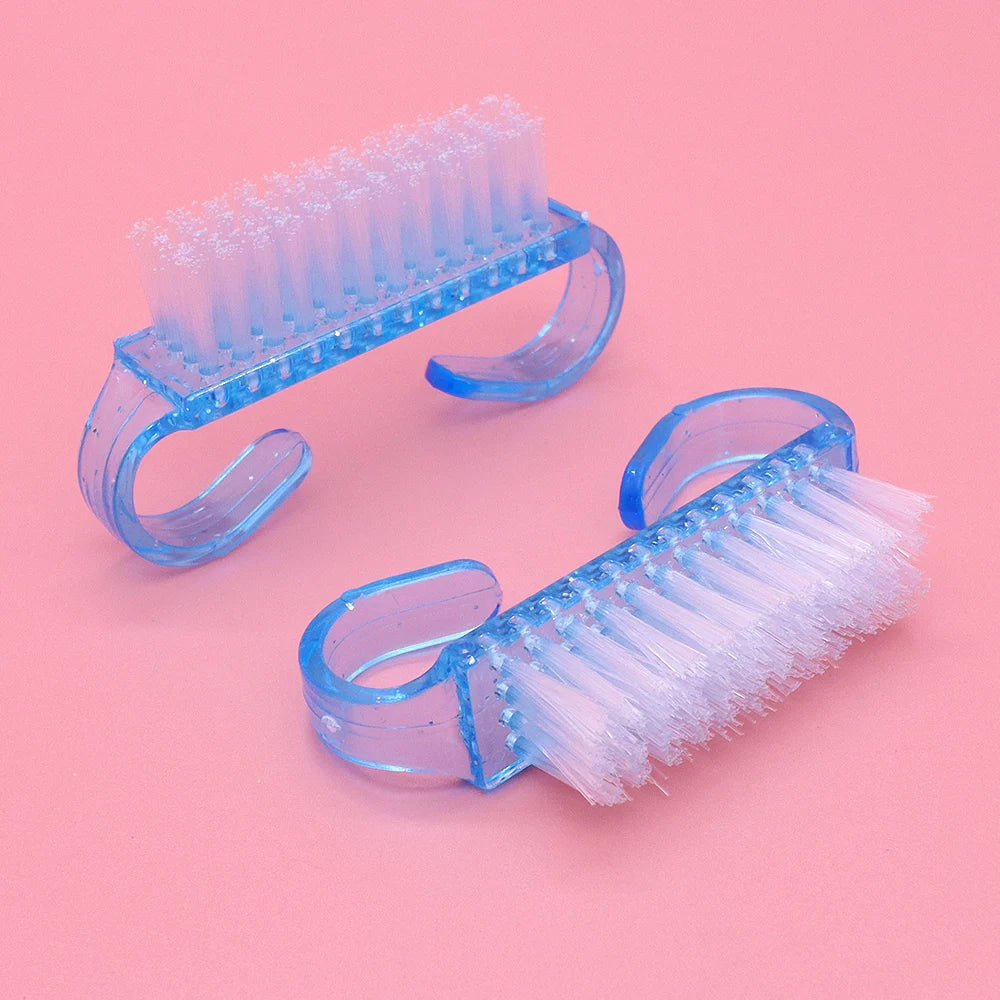 U-Shaped Mini Nail Cleaning Brush – Soft Bristle Manicure Tool