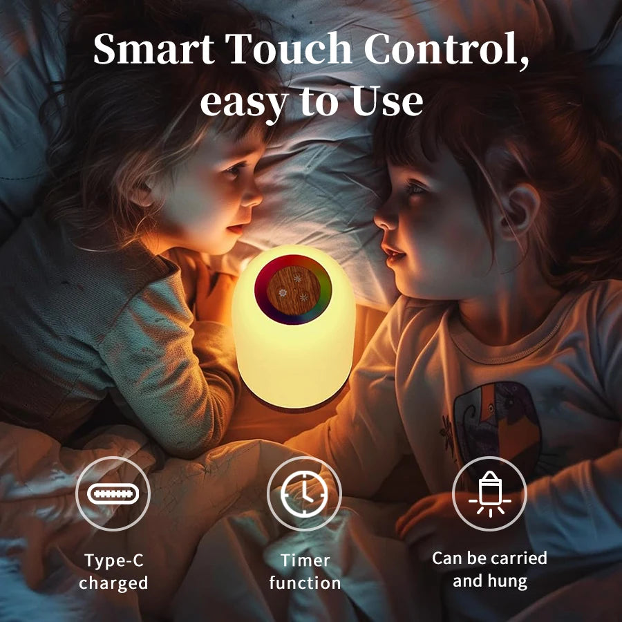 Rechargeable RGB LED Touch Table Lamp – Dimmable Night Light LED Table Lamp PRIMED