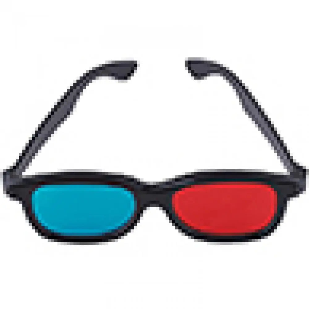 Red Blue Cyan Anaglyph 3D Glasses – Movies, Games & Comics Anaglyph 3D Glasses PRIMED Red Blue