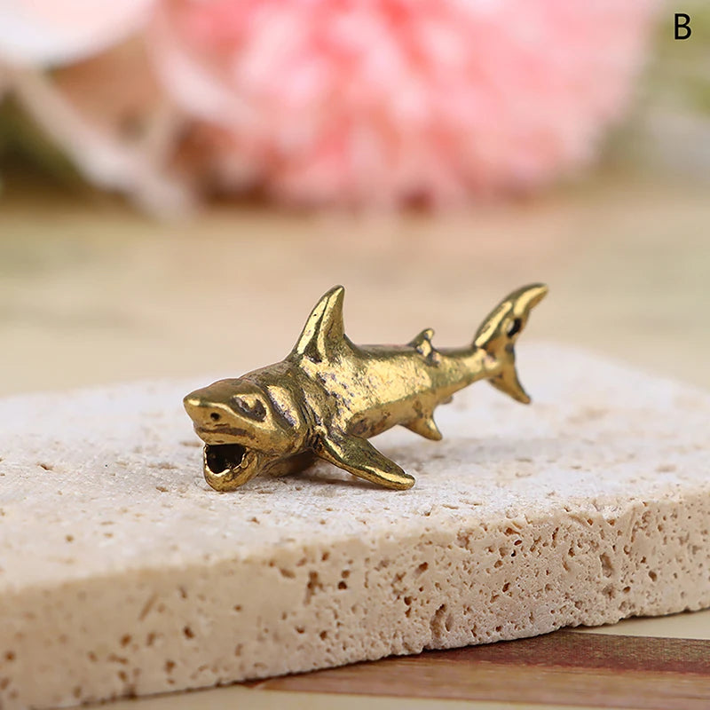 Solid Brass Crayfish Figurine | Vintage Lobster Desk Ornament