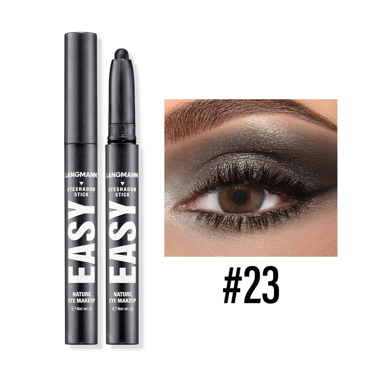 Smoky Rose Purple Eyeshadow Stick – Glitter Shimmer & Matte
