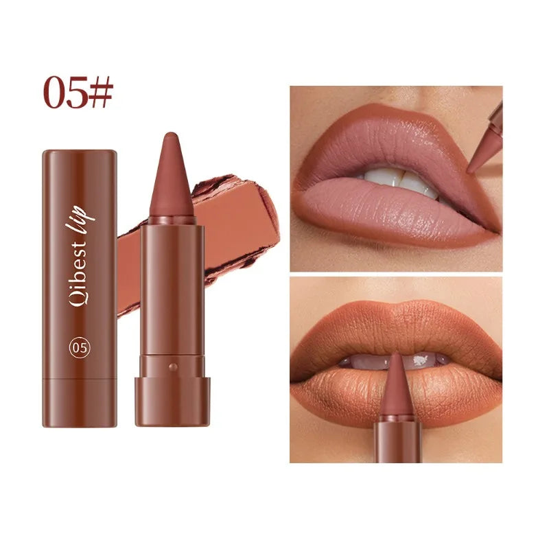 Tapered Matte Velvet Lip Liner Pencil – 6 Colors Long-Lasting Lip Liner Pencil PRIMED 05