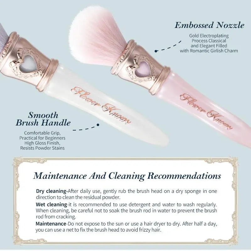 Flower Knows Bunny Garden Angled Blush Brush – Vegan