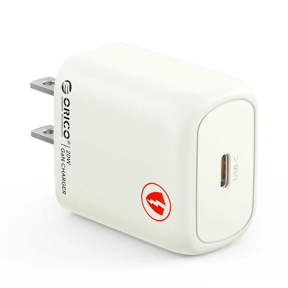 ORICO GaN 20W USB-C PD3.0 QC3.0 Fast Charger for iPhone USB-C Wall Charger PRIMED GaN 20W US Plug China Mainland