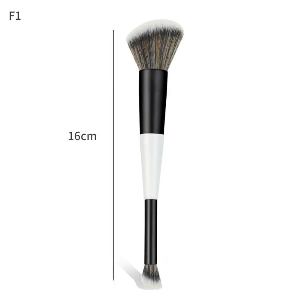 Dual-Ended F4 Contour & Blush Brush | Synthetic Makeup Tool