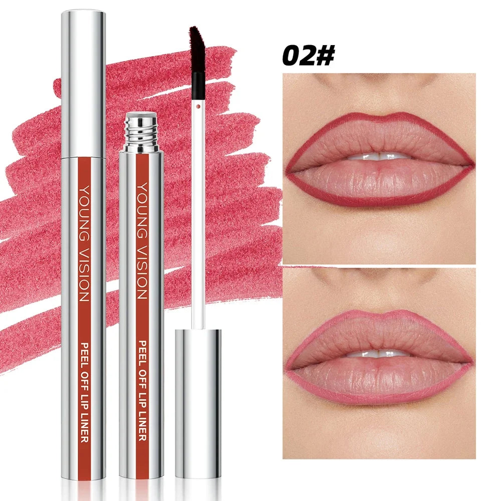 Peel Off Matte Lip Liner Pencil – Waterproof & Long Lasting