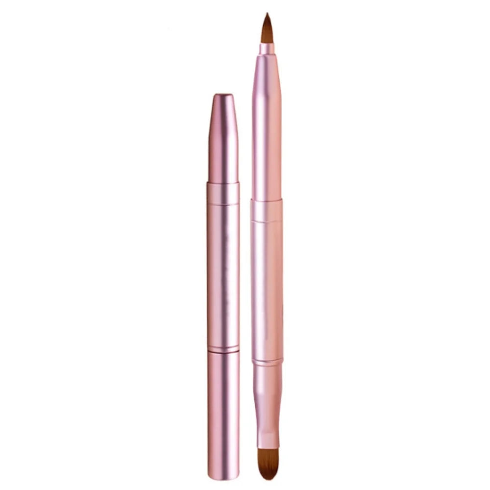 Double-Ended Retractable Lip & Concealer Makeup Brush