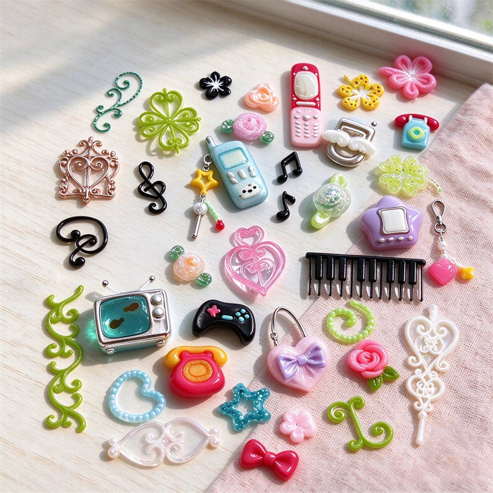 Silicone Nail Charm Mold – Layered Rose Embossed DIY Manicure