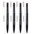 Round Tip Nail Art Brush – Metal Handle & Nylon Bristles Nail Art Brush PRIMED black Set 4pcs