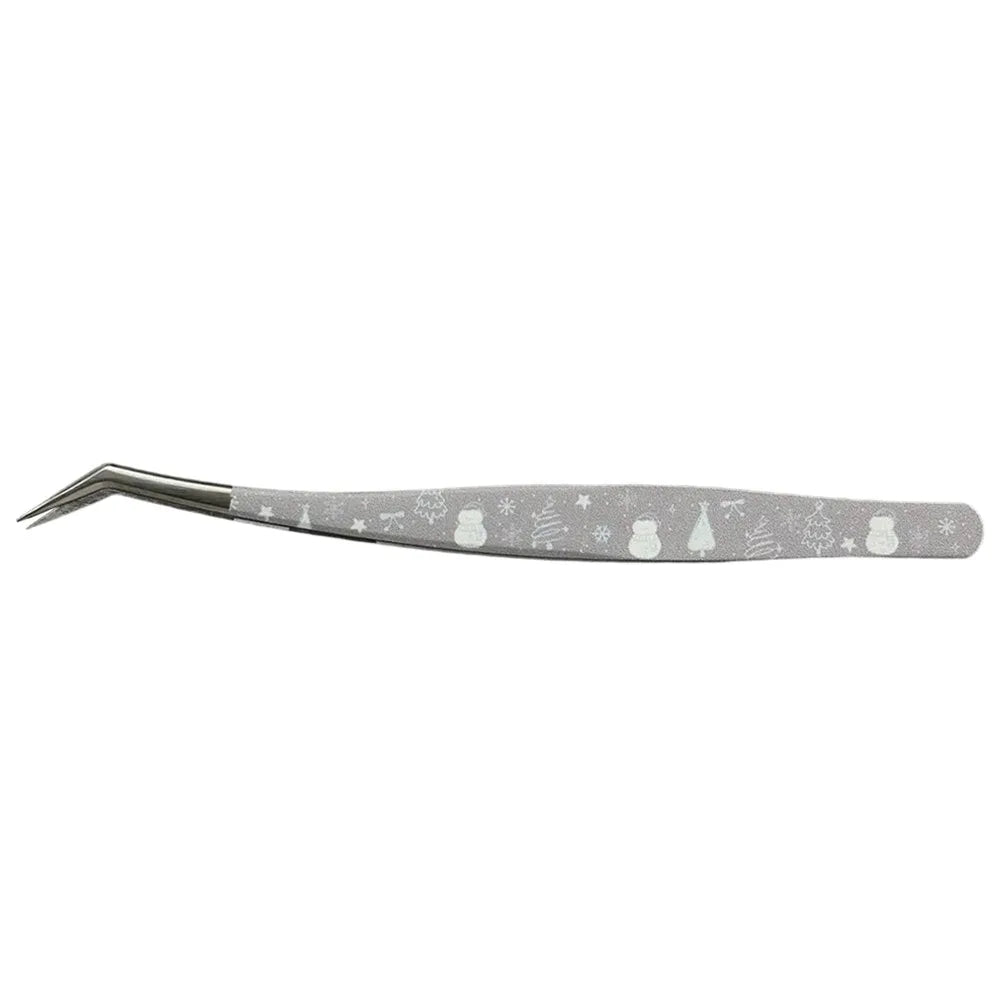 Curved False Eyelash Tweezers – Anti-Static Stainless Steel Eyelash Tweezers PRIMED Style 2