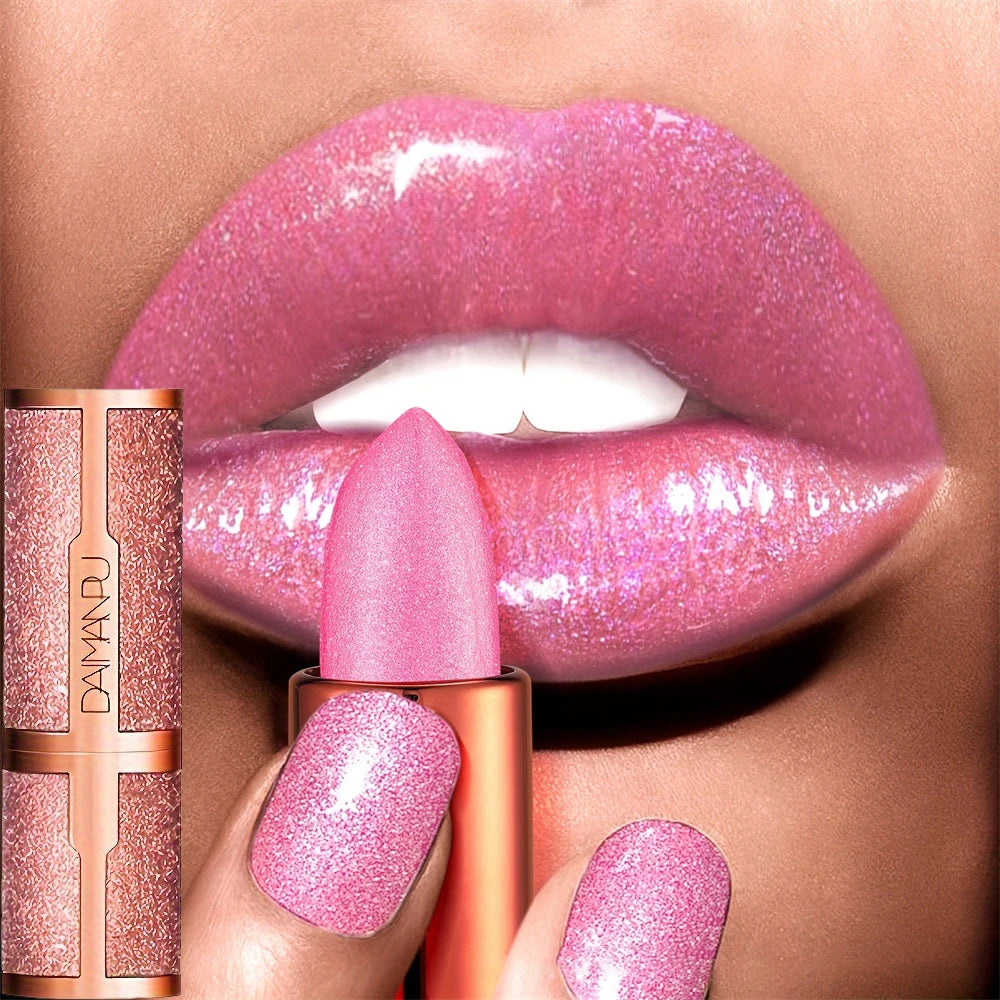 Rose Smoke Velvet Matte Shimmer Lipstick – Long-Lasting
