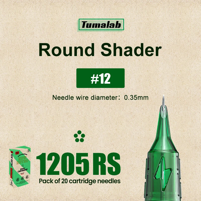 TUMAlab Tattoo Cartridge Needles 20PCS – Stainless Steel