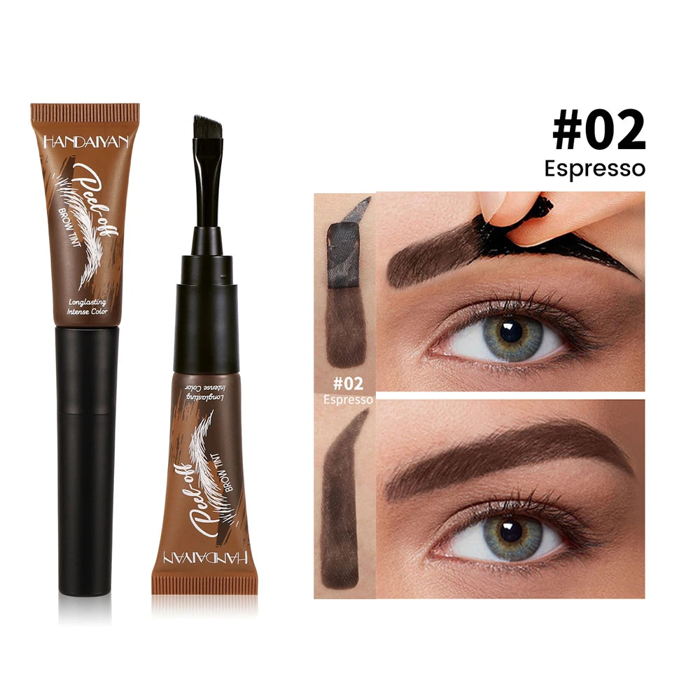 Semi-Permanent Peel-Off Eyebrow Tint | Waterproof Brow Tint Eyebrow Tint PRIMED 02 Espresso