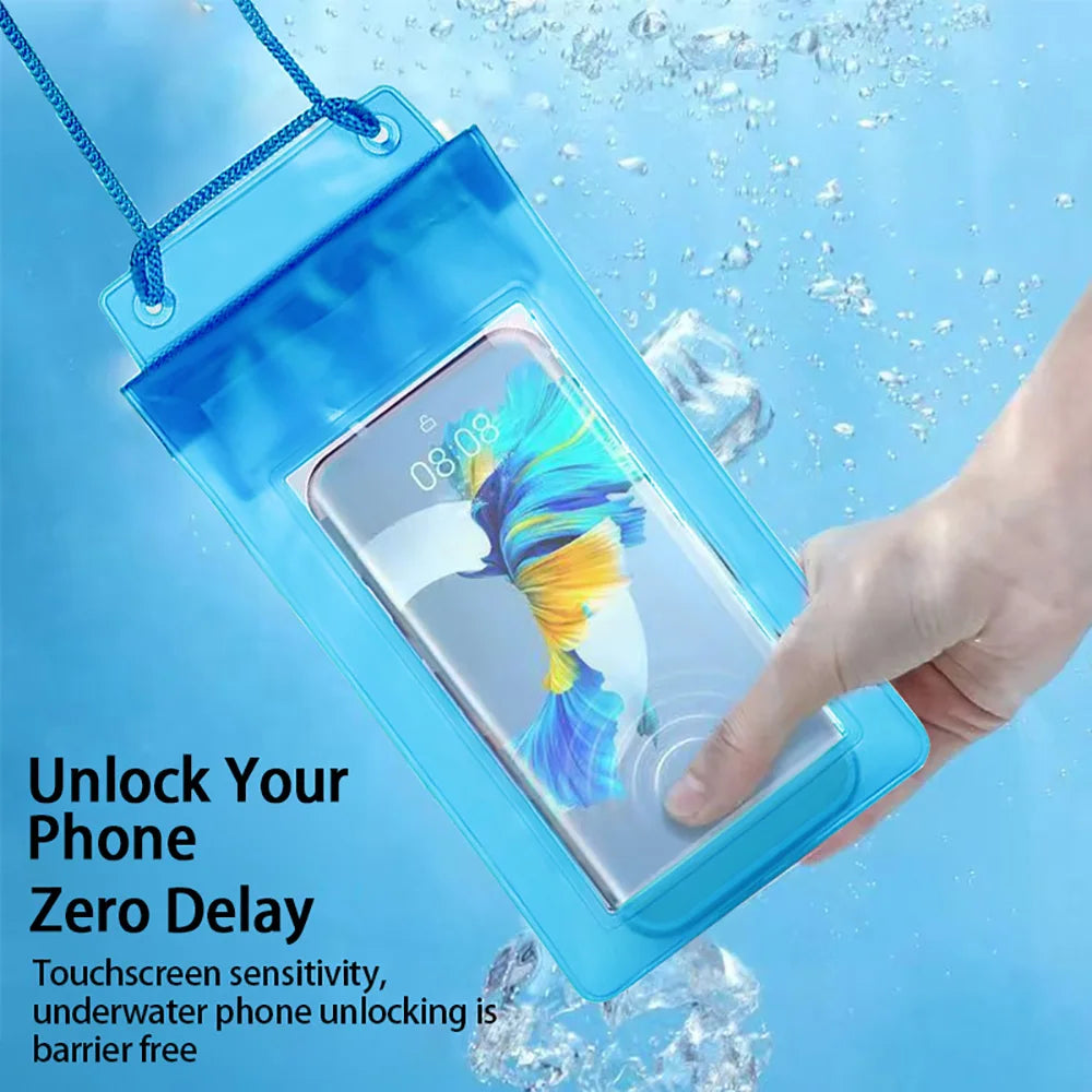 Waterproof Phone Pouch Dry Bag | Clear PVC, 30m Underwater Waterproof Phone Pouch PRIMED
